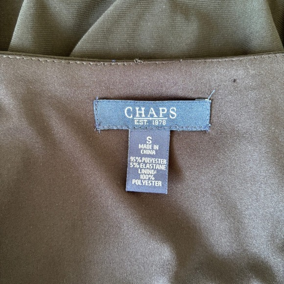 Chaps Women's Size S LTB Gathered Waist Midi Sheath Church Memorial Conservative - Picture 10 of 12